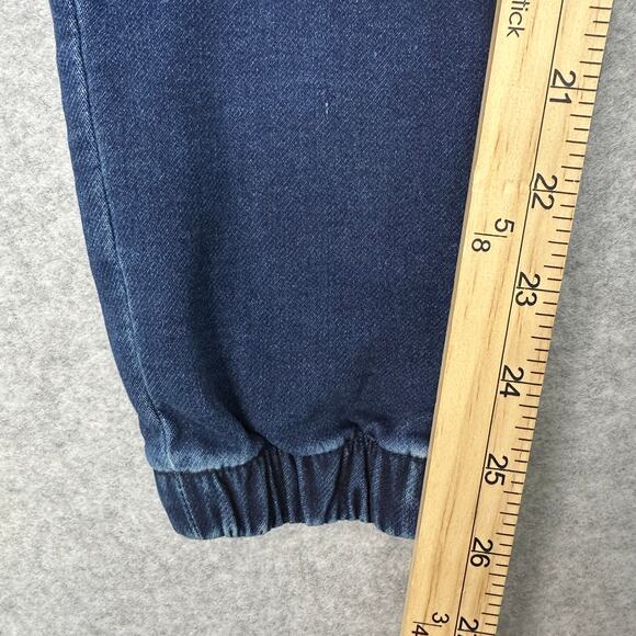 American Eagle Jogger Pants SZ 0 Short Blue Soft Stretch Denim High-Rise Jeans - Picture 10 of 11
